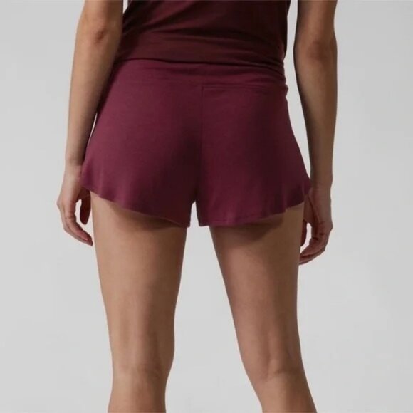 NWT Athleta Well Rested Rib Sleep Tank Womens M Burgundy Comfy Soft - Picture 5 of 8